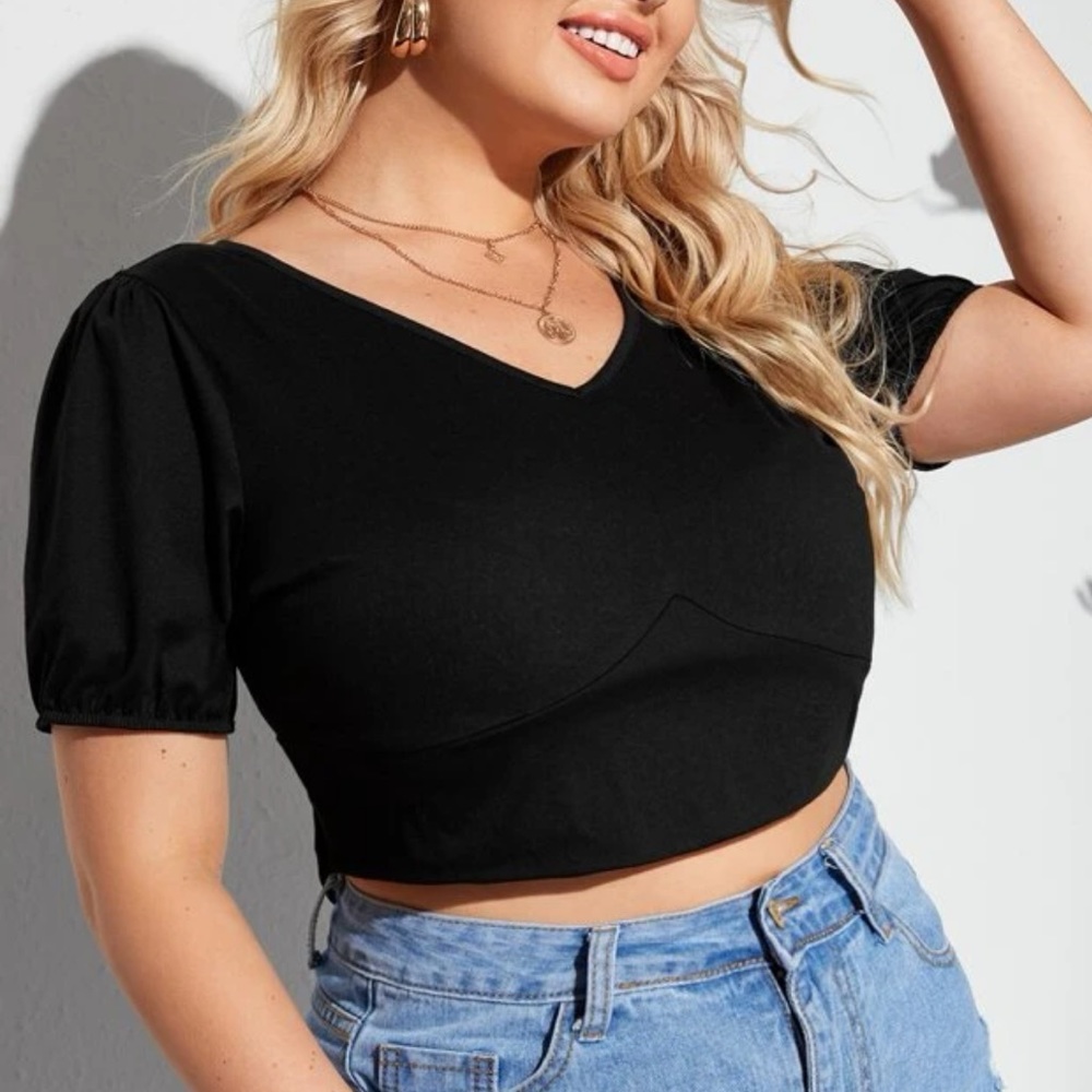 Tie Back Crop Tee